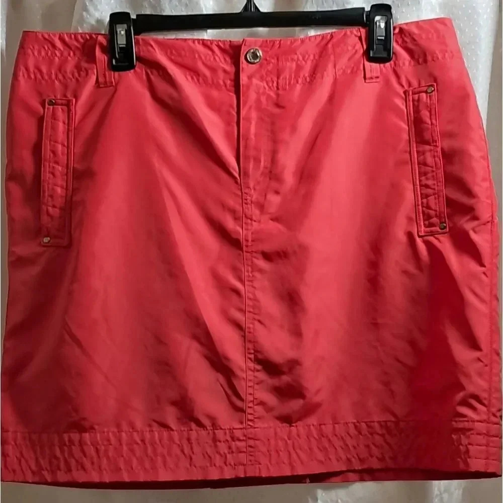 NWT RALPH LAUREN GOLF LADIES SKORT SIZE 14 BURNT ORANGE​ ATHLESIURE MINIMALIST